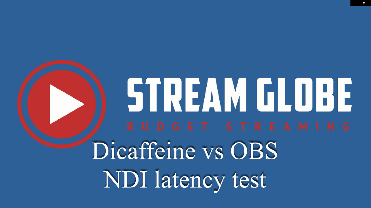 decafeine vs obs NDI latency test